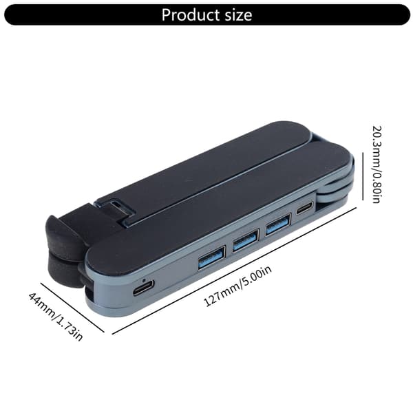 Sæt bærbar computerstander udstyret med USB-udvidelse til adskillige gadgets