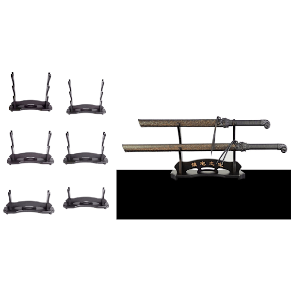 Samuraisværd Stativ Display To Tiers Sværdholder Display til Katanas 3 layers Big