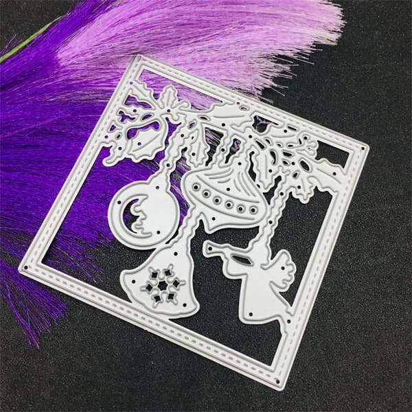 Dekorative udstansningsforme til jul til børns julekortfremstilling DIY scrapbooking