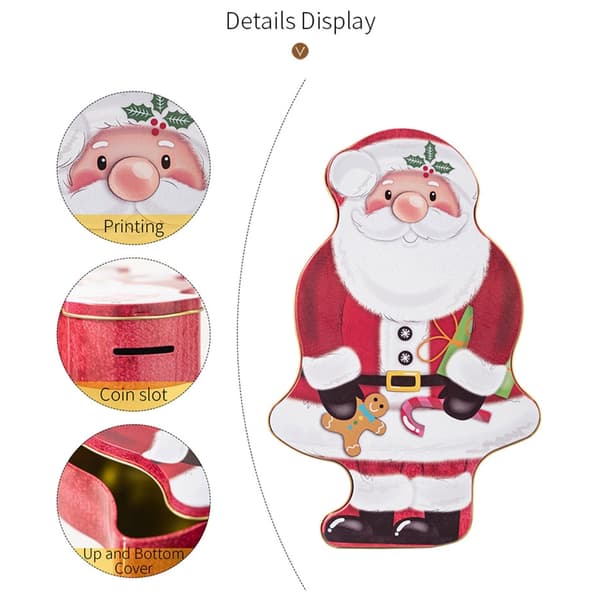 Elegant Jul Tomte Plåtlåda Perfekt För Julklappar