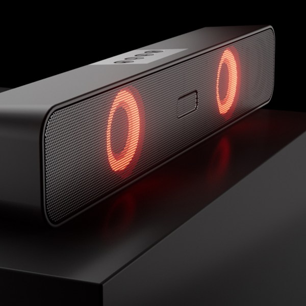 Kotiteatteriäänentoistojärjestelmä Bluetooth-yhteensopiva RGB-kaiutin Surround Soundbar