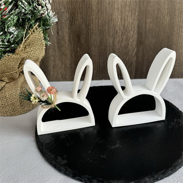 Silikoneform Hule Kaniner Forme Ornament Støbeforme Gipsforme