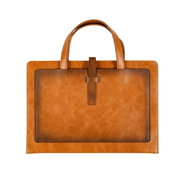 Håndholdt File Folder Opbevaringstaske Læder File Folder Laptop Sleeve Dokumenttaske null - 3