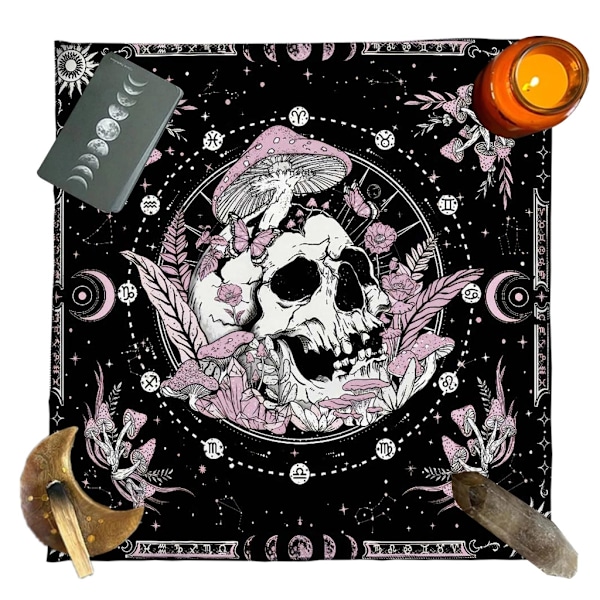 Dekorativ Tarot-duk Häxkonst Bordsduk för Tarotentusiaster B 50x50cm