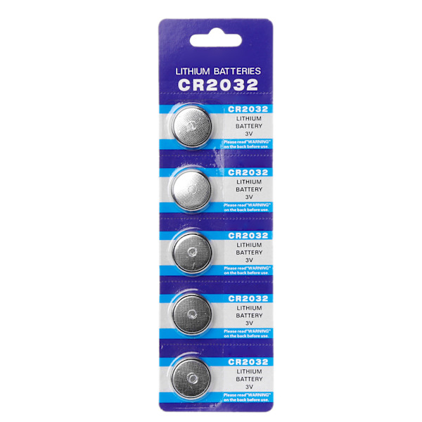 5 stk/kort til urlegetøj Fjernbetjening CR2032 Cell Coin Lithium Batteri 3V knap
