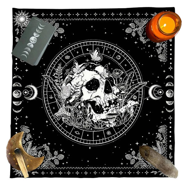 Koristeellinen tarot-pöytäliina noituuspöytäliina tarot-harrastajille A 60x60cm