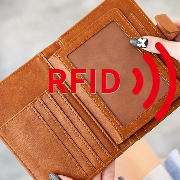 PU-læder RFID-blokerende pasholder Rejsekortpung Pascover Pink