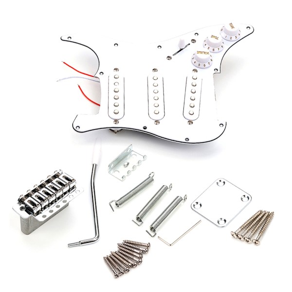 Laddad Förkopplad Plektrumskydd Gitarrstall Set Elgitarr Scratch Plate