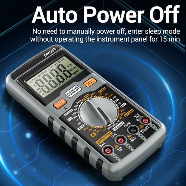 Multimetertestare Handhållen Digital Multimeter Ohm Spänningsmätare