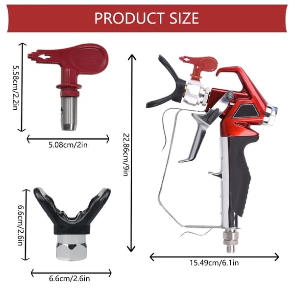 Ergonomisk Airless Sprøyte Tilbehør 500+ Timer 517 Dyse