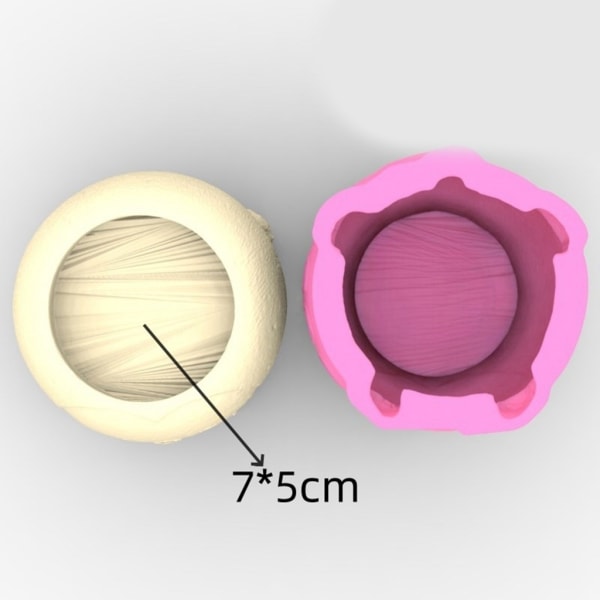 Suckulenta blomkrukor Harts Silikonform Form Gör-det-själv trädgårdsbetong Molds