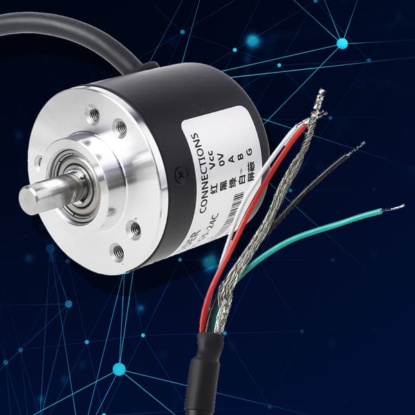 360P/R Inkrementel roterende encoder AB fase encoder 6mm aksel til W kobling Ny