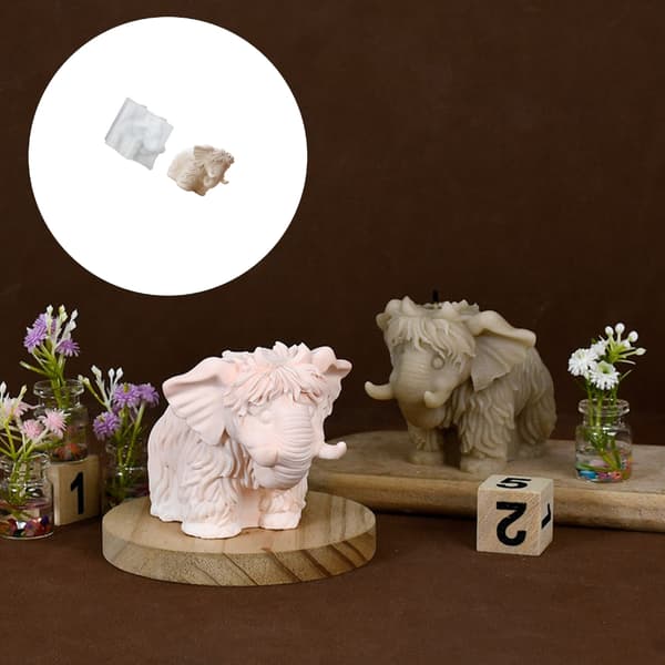 Gave Thai Mor Elefant Silikon Stearinlysform DIY