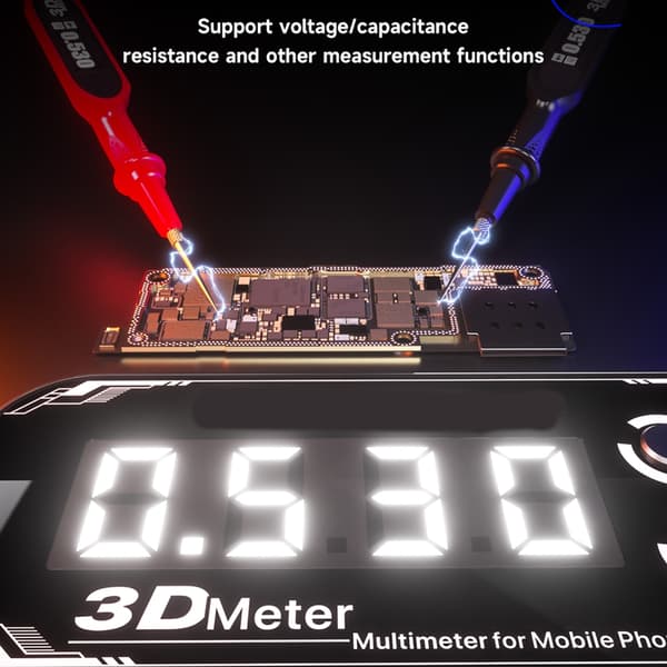 Multifunktionell Digital Testare 2000mAh Batteri Elektrisk Komponentmätning