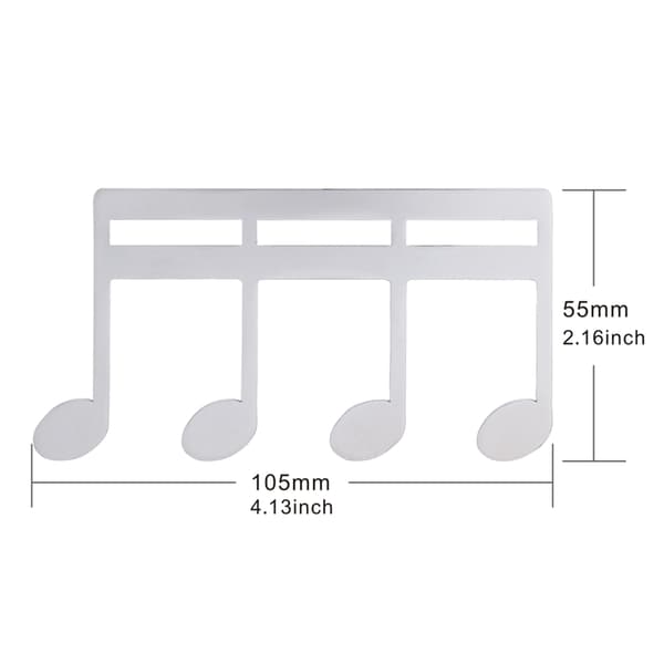 Piano Notestativ Sangbok Sideholder Klips Musikkpartitur Note Tekstbok Klips Ark Silver