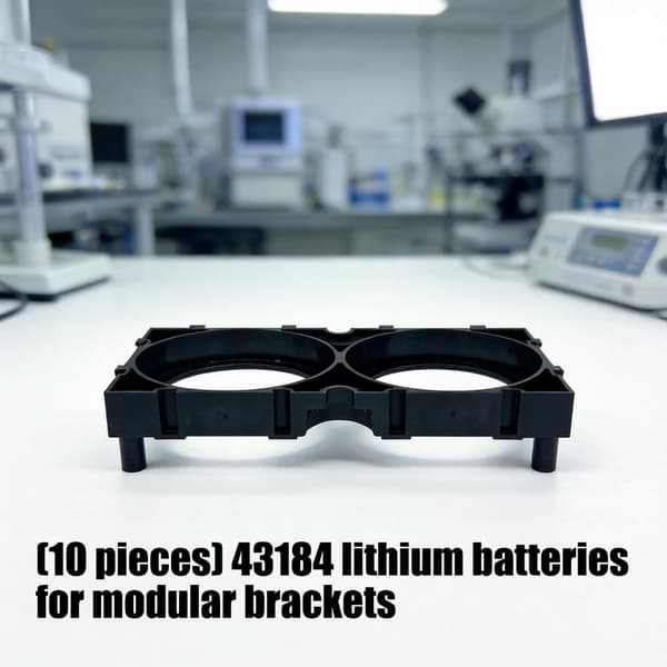 Sammenlåsende plastikbatteristativ til 43184 lithiumceller holdbarhedsetui