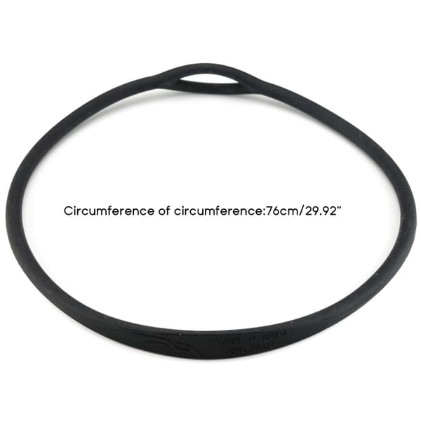 76CM Silikonhalsband för Dykregulator Flexibel Munstycke Black