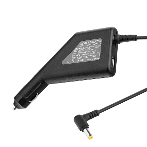för DC-adapter Power USB 3.42A 19V 5.5x2.5mm för Laptop Smartphone Pad QC