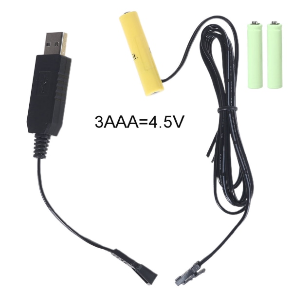 Typ C/ USB Power 6V 4AAA Dummy Batteri för Skäggtrimmer Tandborste Fjärrkontroll Återanvänd AAA Dummy Batterier 4.5V model