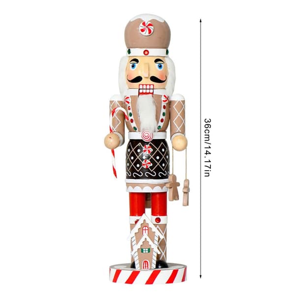 Jule-tema Træmand 36 cm Håndlavet Ornament