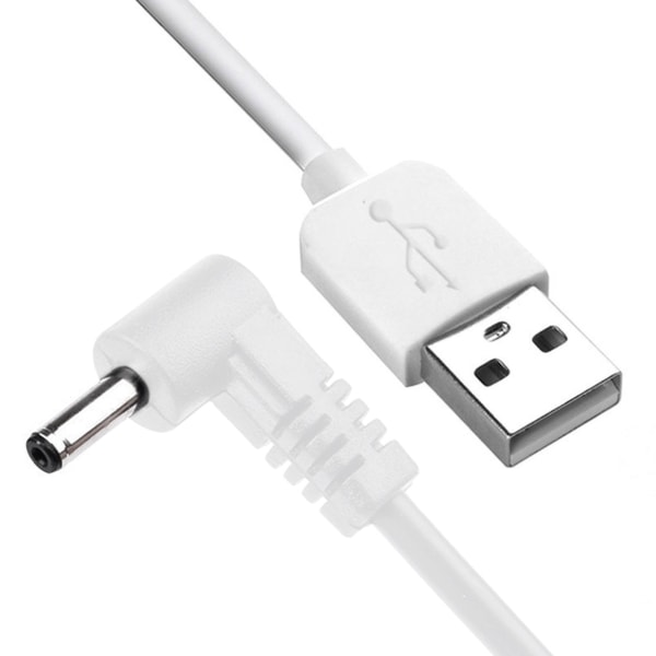 USB A hane till 3,5 x 1,35 mm uttag för power anslutningssladd White