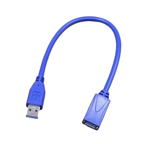 USB -kabel Rakhuvud USB3.0 hane till hona datasynkroniseringslinje Power för USB fläkt/ USB lampor Blue 1m