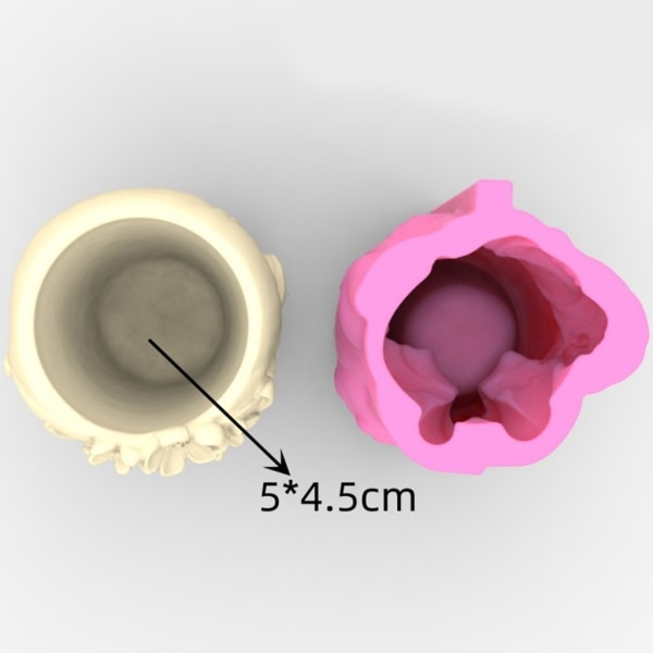 Bønnepige urtepotte Silikoneform plantekasse Betonform DIY Resin Epoxy Form