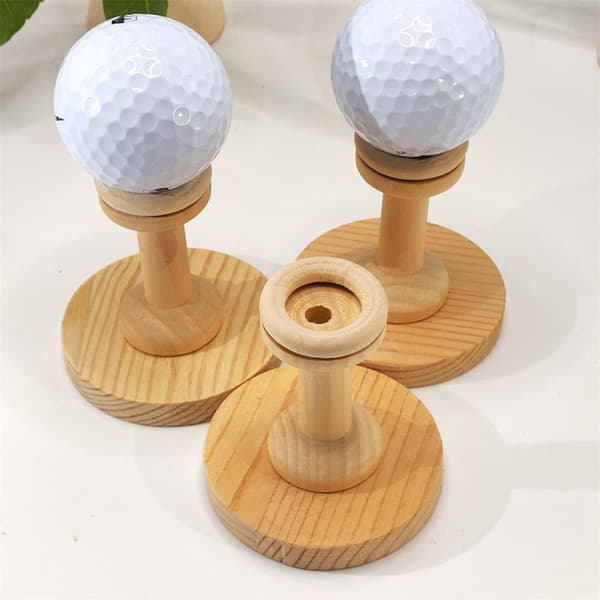 3 st Trä Basebollhållare Golf Tennisboll Stödfäste Displayställ