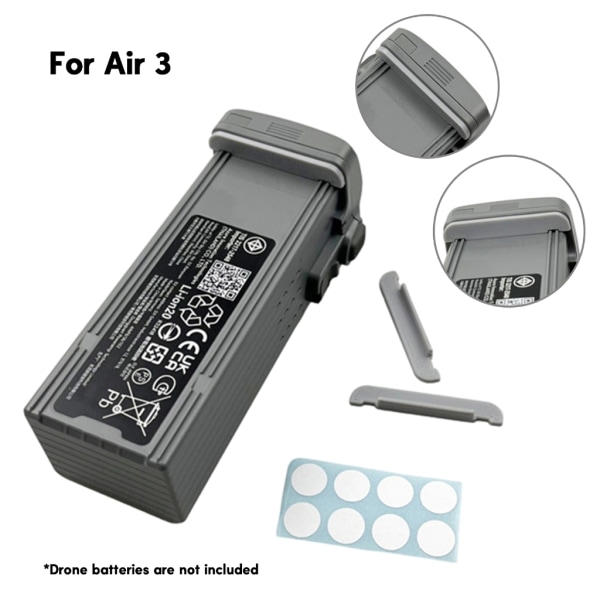 ABS Dammtät batteriladdningsport Dammplugg för Air 3 Flight Shield mot damm och utöka batteriprestanda