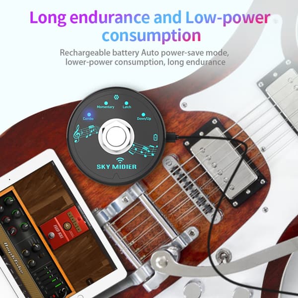 Trådløs Forbindelse Sidevender Pedal USB Nodeark Sidevender Fodpedal