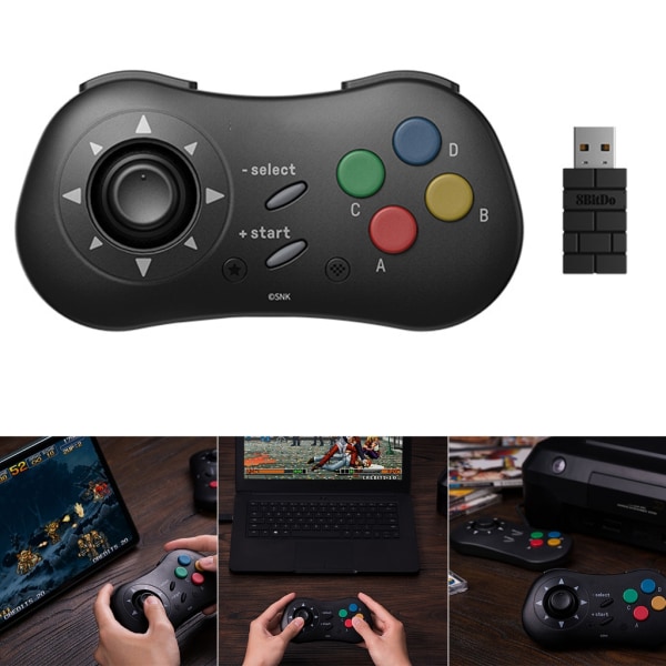 Hållbar Gamepad Trådlös spelkontroller Stöd NEOGEO Mini-anslutning Lämplig för PC Fjärrkontroll Joystick Joypad