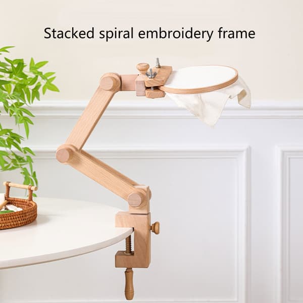 Justerbart broderiramme stativ for skrivebord