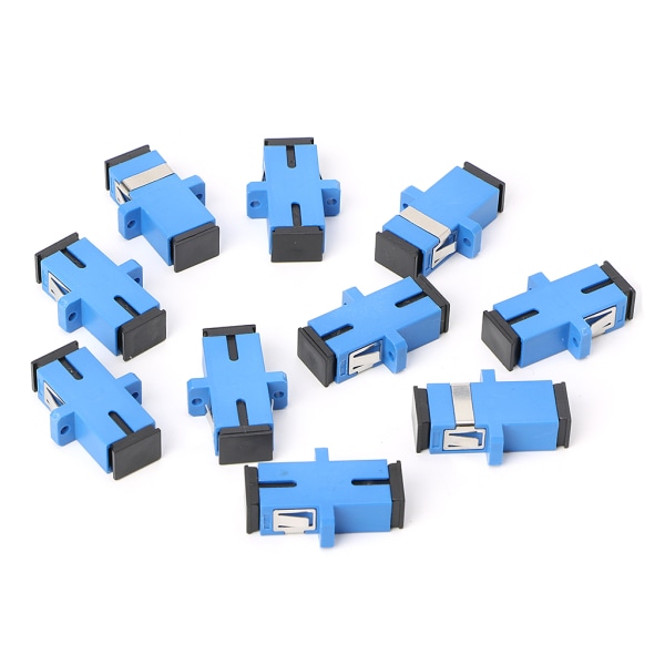 10 STK SC/UPC fiberoptisk adapter SC fiberoptisk flens SC/UPC-kontakt