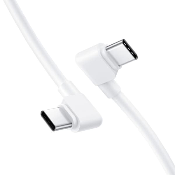 Kulmikas USB Type C -latauskaapeli 145 mm kätevään käyttöön