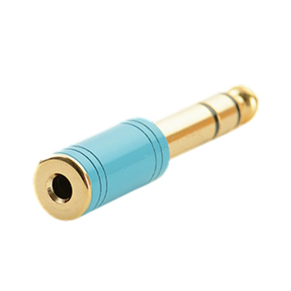 Lydadapter 6,35 mm (1/4 tommer) han til 3,5 mm (1/8 tommer) hun stereo hovedtelefonstik guldbelagt, 1 pakke