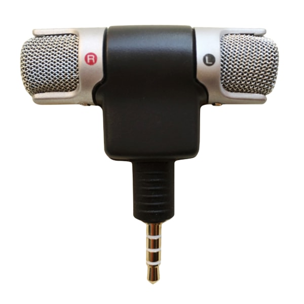 Mini 3,5 mm Jack Mikrofon Stereo Mic For opptak Mobiltelefon Studios Intervjuer Mikrofon For Smartphone datamaskin