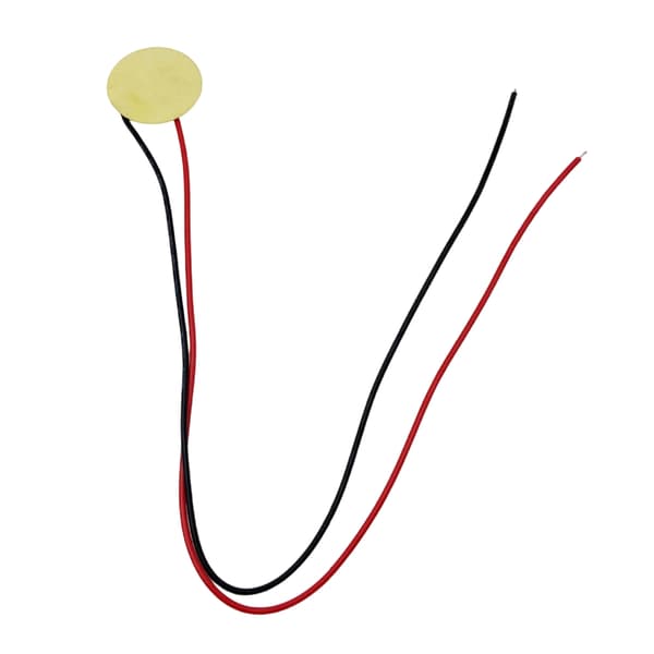 15 stk. Piezo Pickup med ledning Kontaktmikrofon Transduser Disk Varig