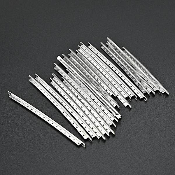 20 st/set Rostfritt stål 2,2 mm bredd 20 band gitarrbandtrådar Bandtrådsats