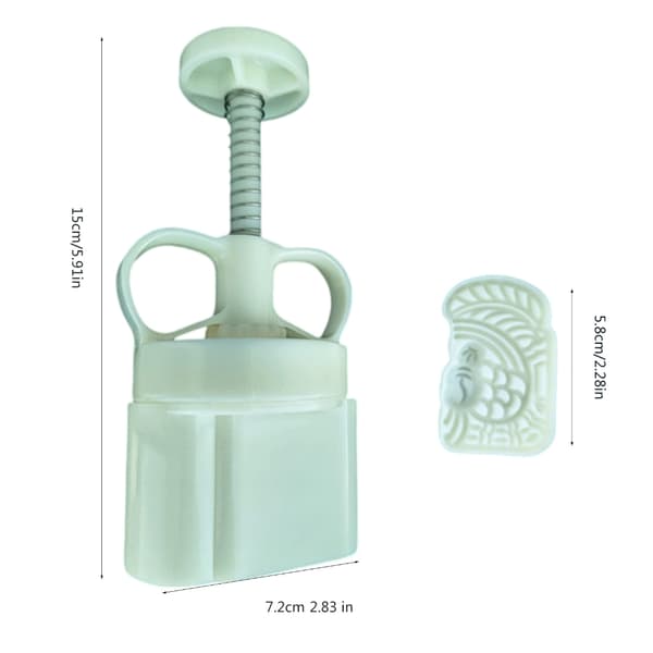 Kage Stempler Relief Mønster Månekageforme Håndtryk Månekage Maker