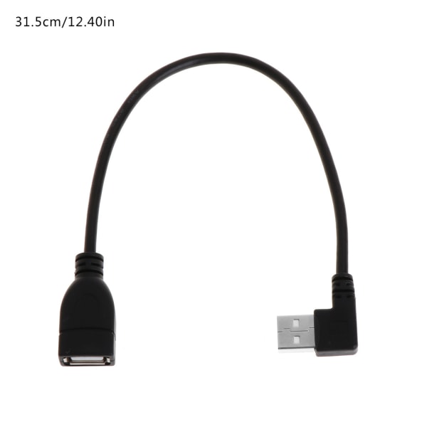 USB förlängningskablar hona typ A USB 2.0 till rät vinkel 90 graders hankontakt Ca