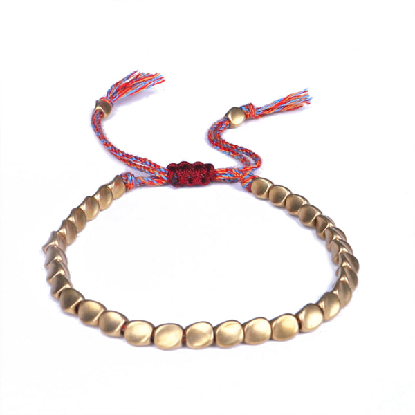 Good Luck Rope Copper Bead Armbånd for beskyttelse Good Luck Suksess Amulet