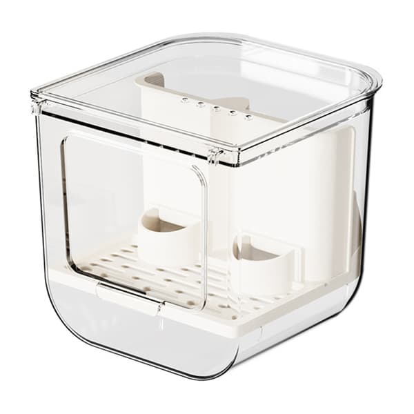 Automatisk Foderautomat til Fugle med Flere Huller, Dispenserholder til Madbeholder