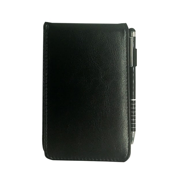 A7 Journal Notesbog PU Læder Cover Memo Notesblok med Stylus Pen Multifunktion 50 foret papir til kontorarbejdsstudium