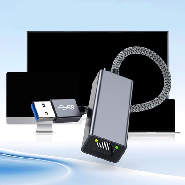 USB3.0 til RJ45 1000M Ethernet Adapter Forbedrer Enhedens Hastighed Ledningsforbindelse
