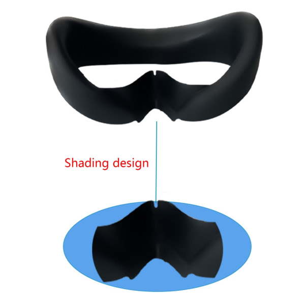 Hållbara VR-glasögon Cover Silikonram för Pico 4 VR Headset Skyddsram Cover null - Bundle3
