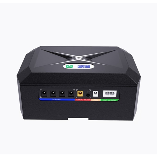 60W UPS Batteribackup 17600mAh 20800mAh Mini UPS för säkerhetskamera Wifi Router Högtalare LED Light Strip Batteribackup null - Black 17600MAH US