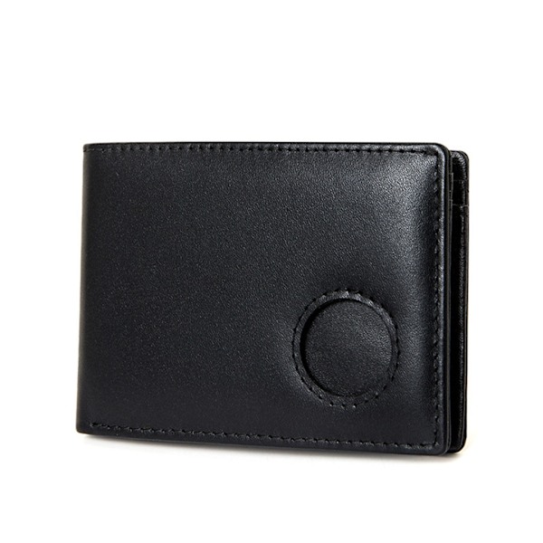 Muoti lyhyt lompakko estävä RFID-luottokorttikotelo miehille AirTag Plain weave