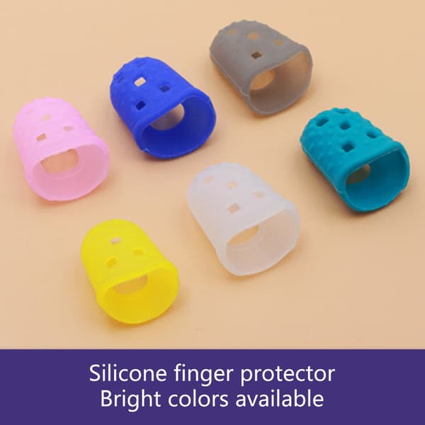 50 st Gitarrfinger Fingerspets Skydd Silikon Gitarrfingerskydd