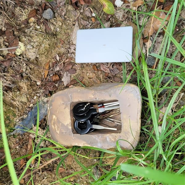 Gömställe Simulering Sten Box Pengar Hemlig Förvaringsenhet Sten Spargrisar
