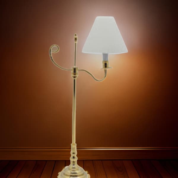 Miniature Gulvlampe Model Dukkehus Tilbehør Rollespil Møbler